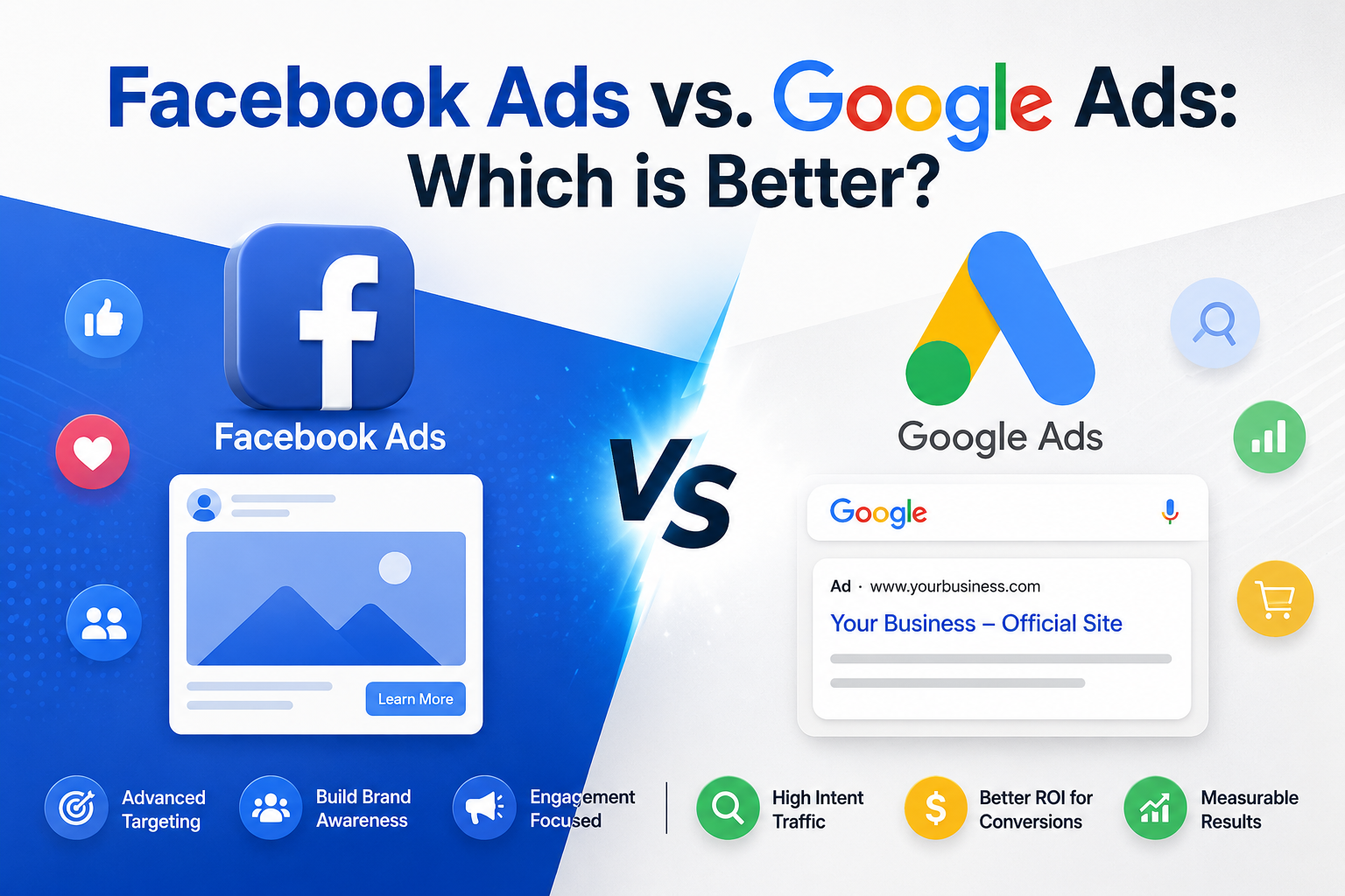 Facebook Ads vs. Google Ads: Which is Better?