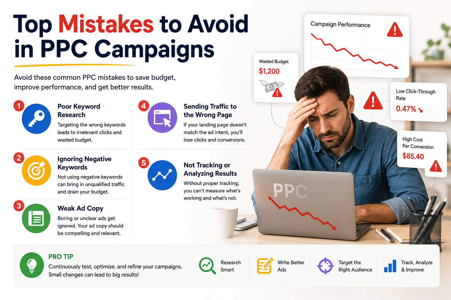Top Mistakes to Avoid in PPC Campaigns